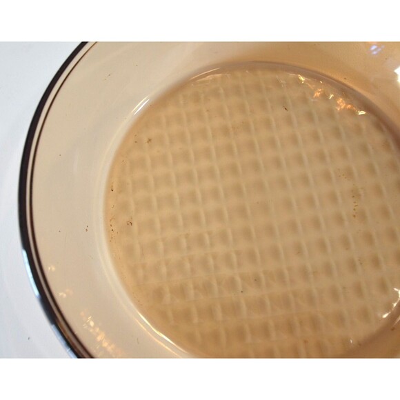 Amber Glass Vision Corning France Visionware 7" Waffle Bottom Skillet Fry Pan - Picture 2 of 7